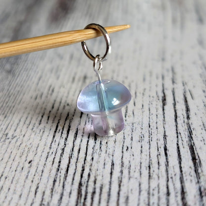 glass mushroom stitchmarkers