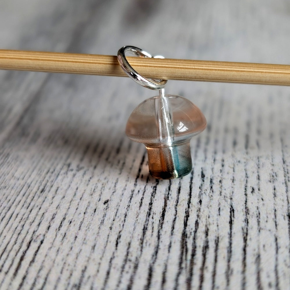 glass mushroom stitchmarkers