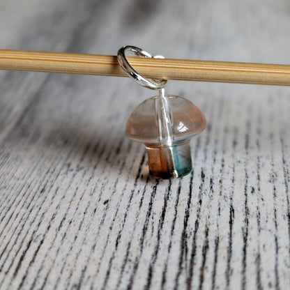 glass mushroom stitchmarkers