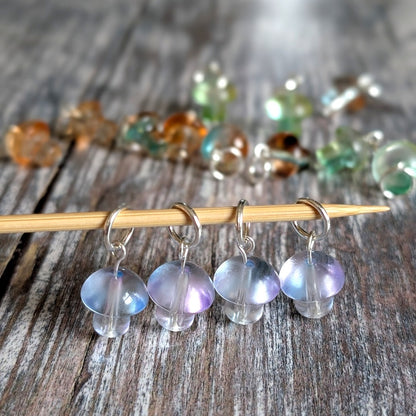 glass mushroom stitchmarkers