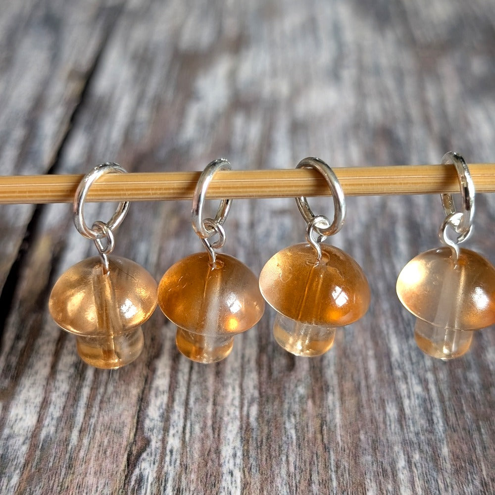 glass mushroom stitchmarkers