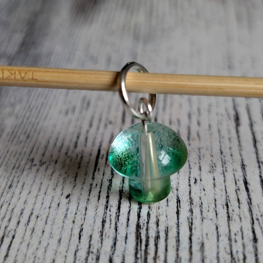 glass mushroom stitchmarkers
