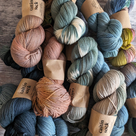 Mystery sock yarns: lucky dip