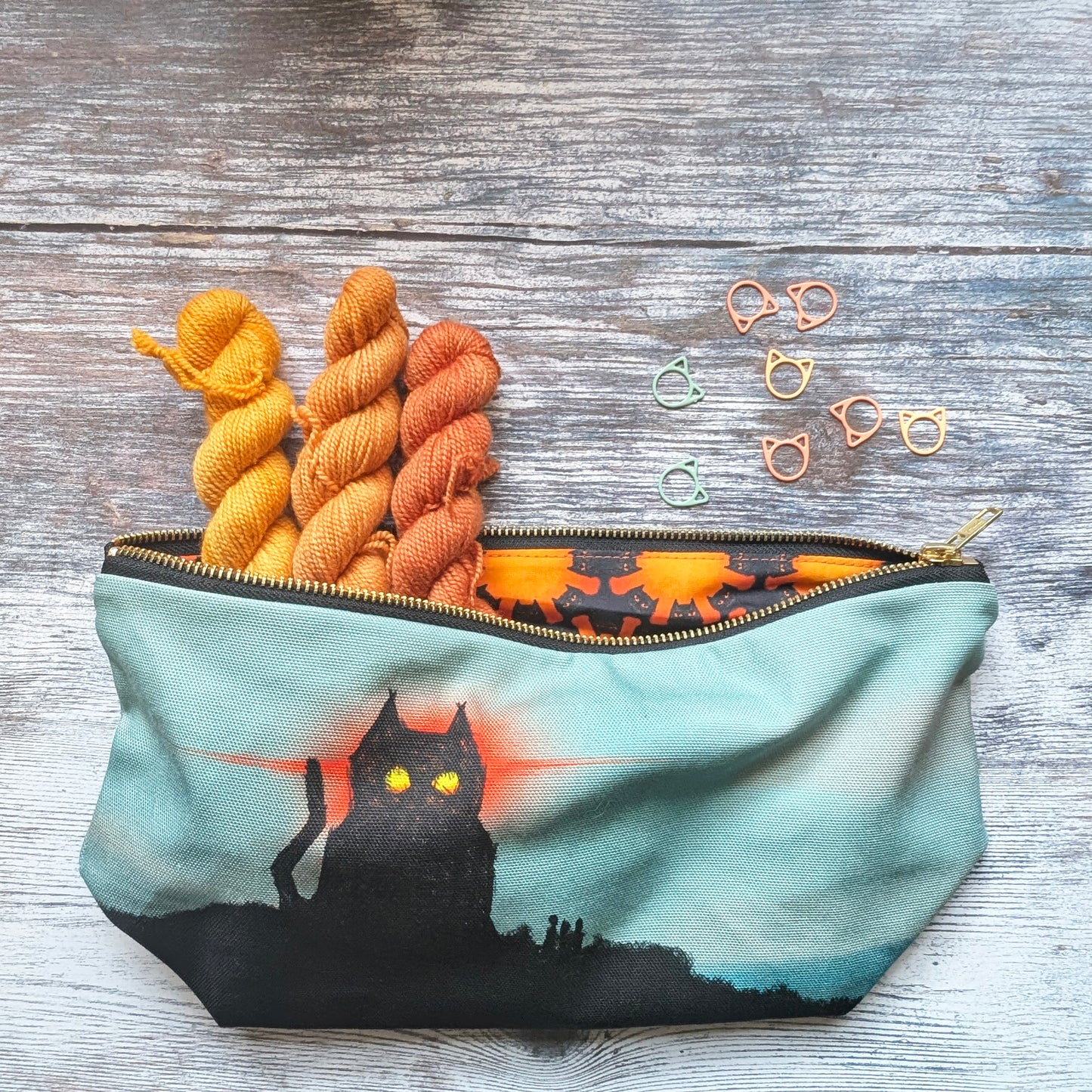 The Wicker Cat project bag