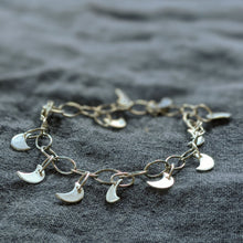 Load image into Gallery viewer, Moon charm bracelet
