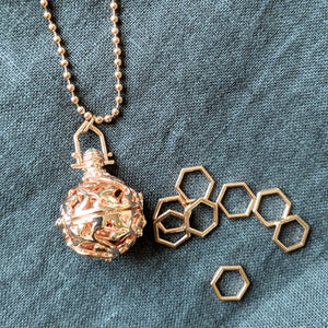 Rose Gold stitchmarker pendant