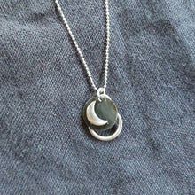 Load image into Gallery viewer, Moon stitchmarker pendant
