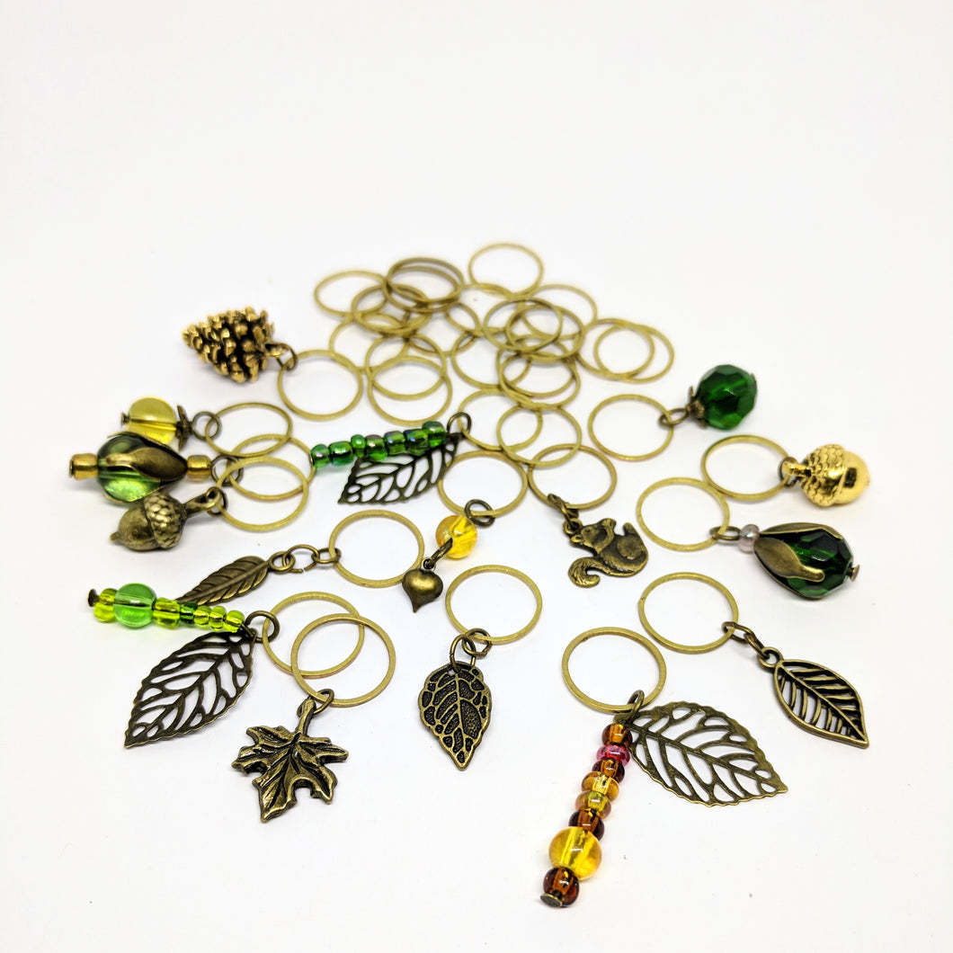Deep in the Woods - stitchmarker set