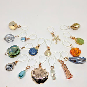 On The Beach - keeper chain & stitchmarker set