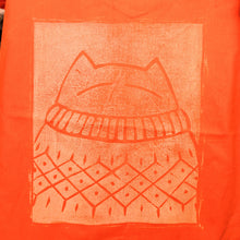 Load image into Gallery viewer, Big bright smug cat sweater sack
