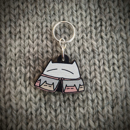 Cat Knits: Cats in knitwear stitchmarker set