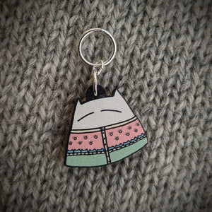 Cat Knits: Cats in knitwear stitchmarker set