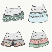 Load image into Gallery viewer, Cat Knits: Cats in knitwear stitchmarker set
