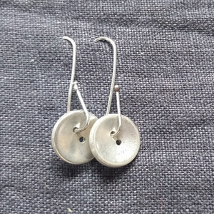 Button drop earrings