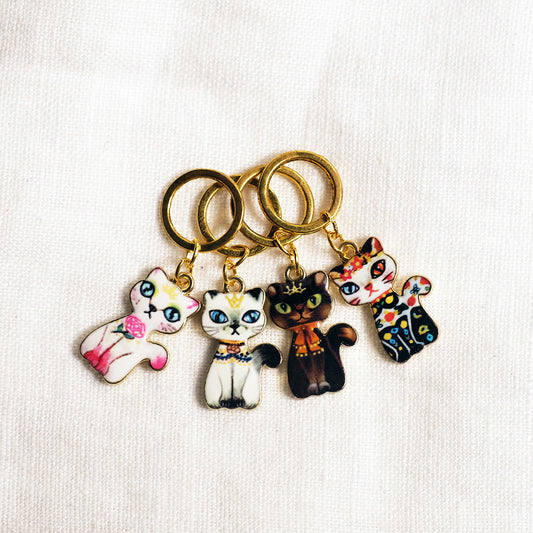 Cat Crowd stitchmarkers