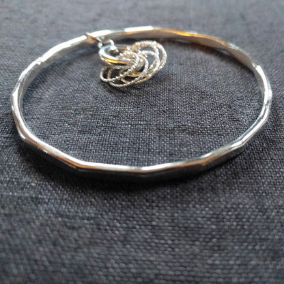 Chunky faceted stitchmarker bangle