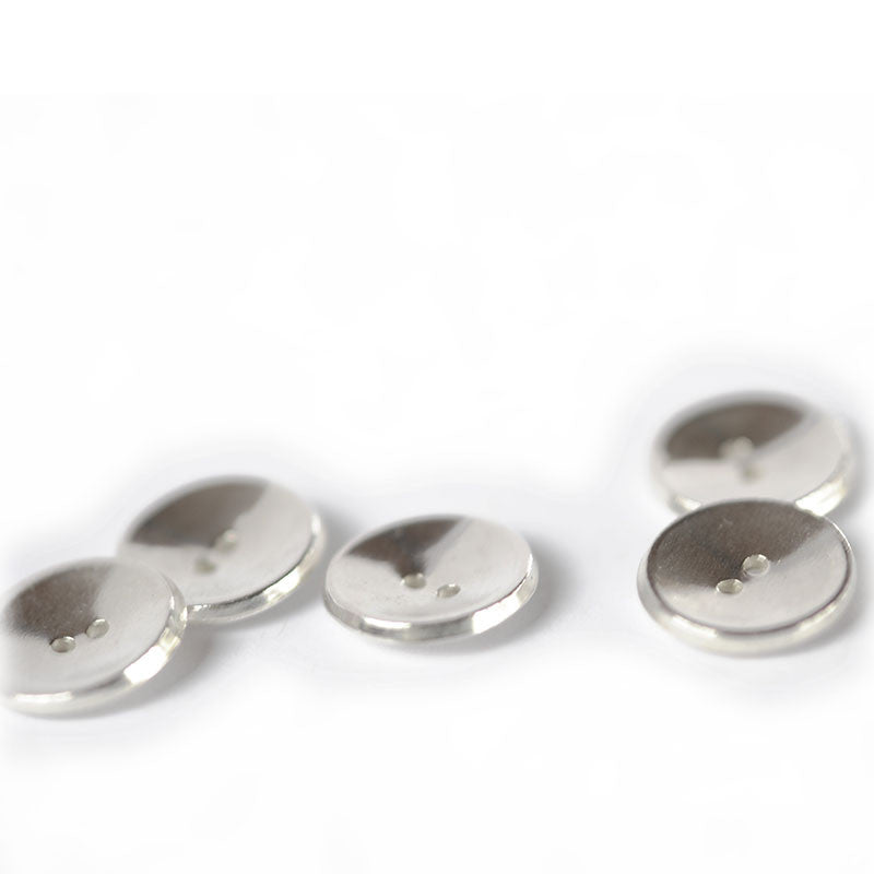 Medium silver buttons