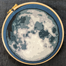 Load image into Gallery viewer, &#39;Hello, the Moon!&#39; embroidery kit
