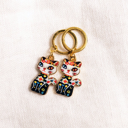 Cat Crowd stitchmarkers