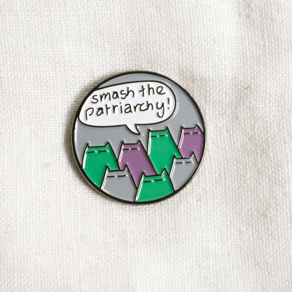 Smash the patriarchy - enamel pin