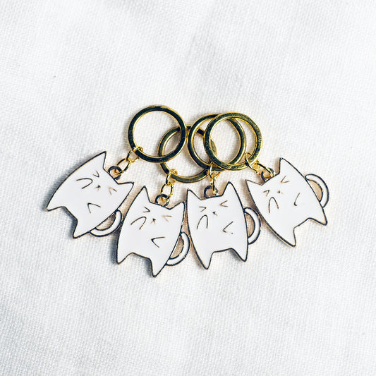 Sweary cat stitchmarkers