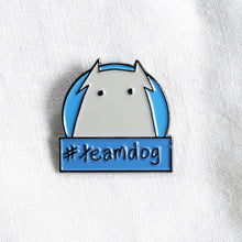 Load image into Gallery viewer, #teamcat and #teamdog - enamle pins
